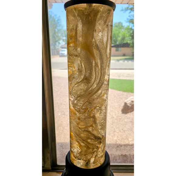 60's French MCM Fractal Resin Table Lamp Style of Marie-Claude de Fouquieres - Picture 6 of 8